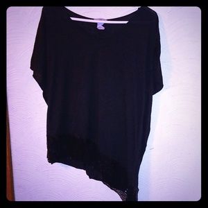 Asymmetrical black top